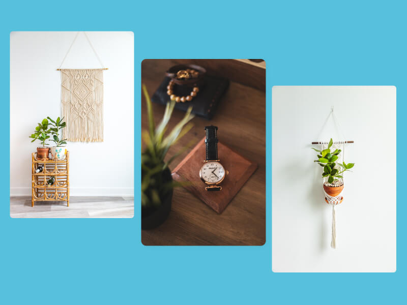 collection of product photography work